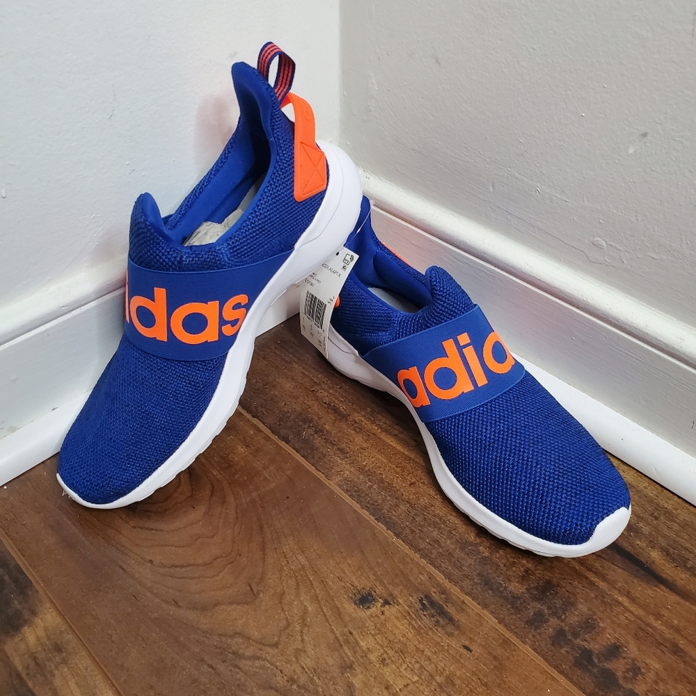 NWT/NWB Adidas Lite Racer Adapt K Orange/Blue Shoe